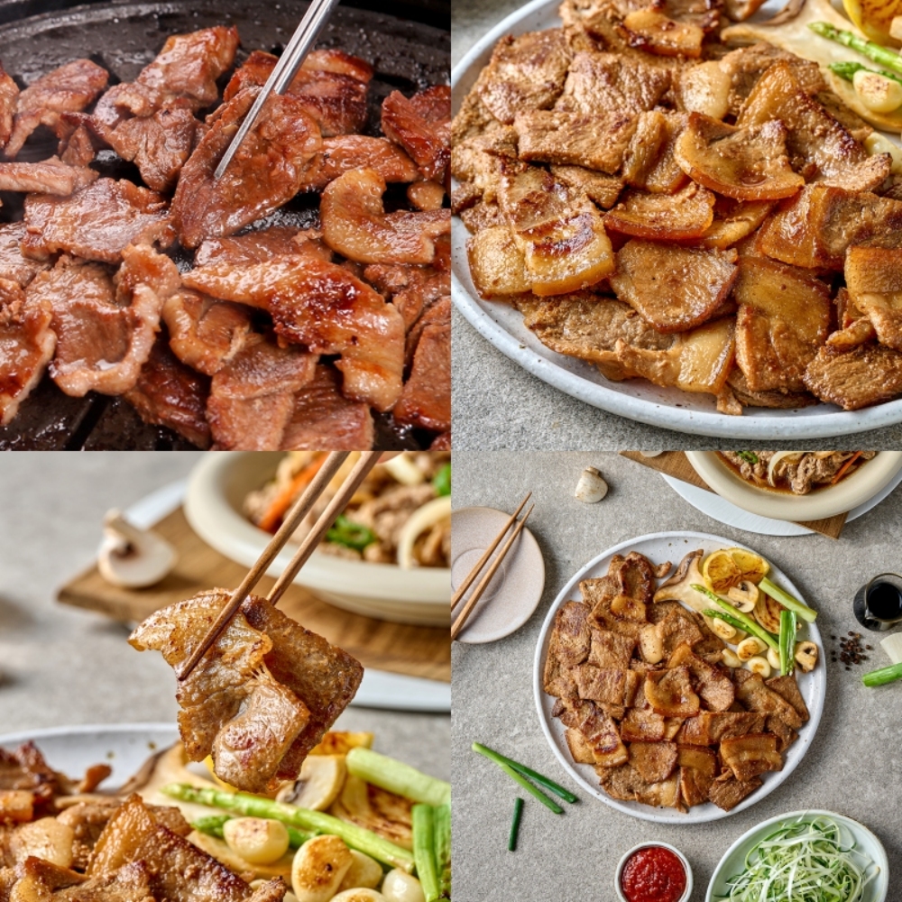돼지주물럭 간장돼지불고기 제주 흑돼지 왕구이 갈비 밀키트 1kg, 1개 - 상품 이미지