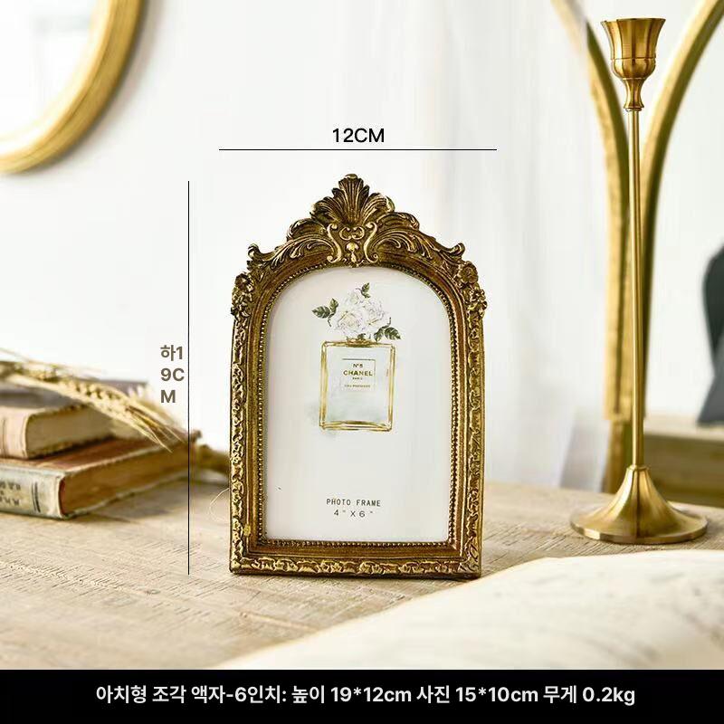 프랑스 엔틱 인테리어 소품 빈티지 명화 액자 탁상용 F-25 6인치 내부10x15cm 외부12x19 - 상세 이미지 5
