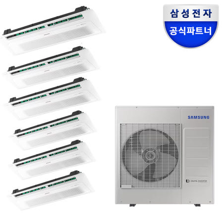 삼성 무풍 시스템에어컨 6대 5마력 가정용 천정형 아파트 AJ40CSS6P47SSY 단배관
