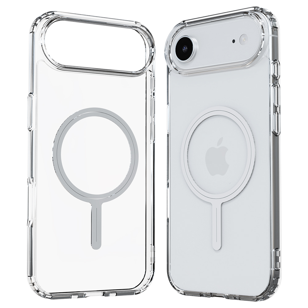 디랩 2배자력 클리어 범퍼 맥세이프 케이스 화이트, 아이폰 17 에어