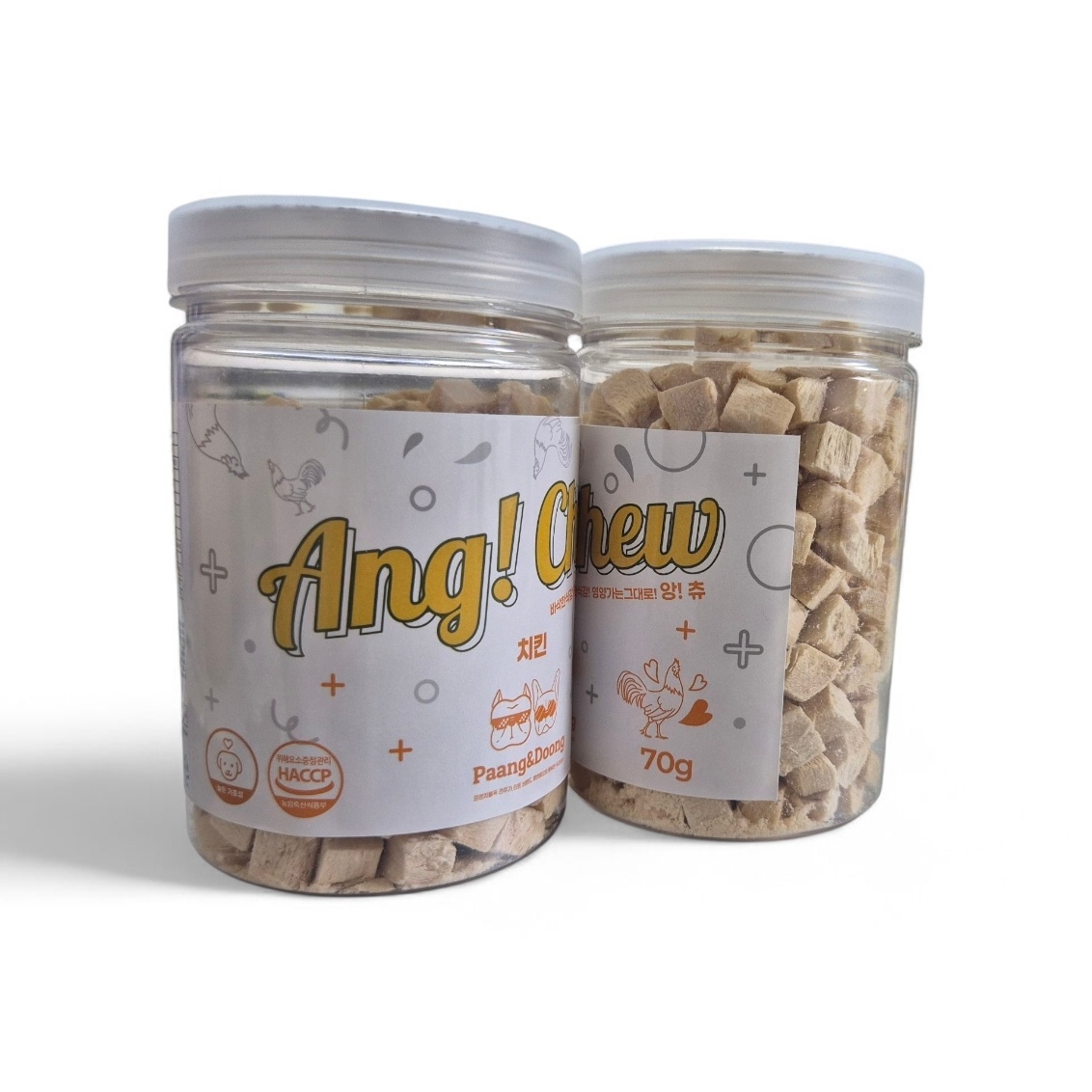 HACCP인증 강아지 고양이 간식 팡앤둥 앙츄 동결건조 트릿 닭고기, 70g, 1개 - 상품 이미지
