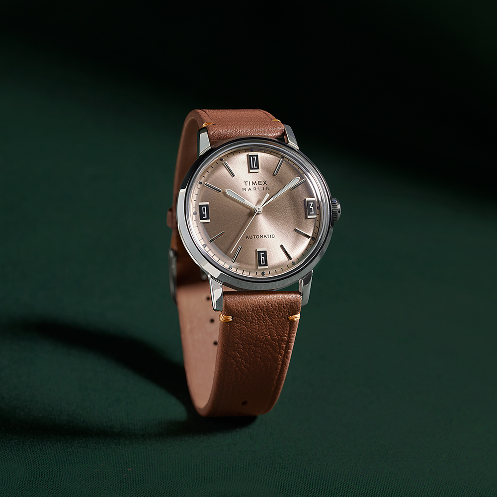 타이맥스 멀린 오토매틱 브라운 레더스트랩 남성시계 40mm TW2W59300 - 상세 이미지 5