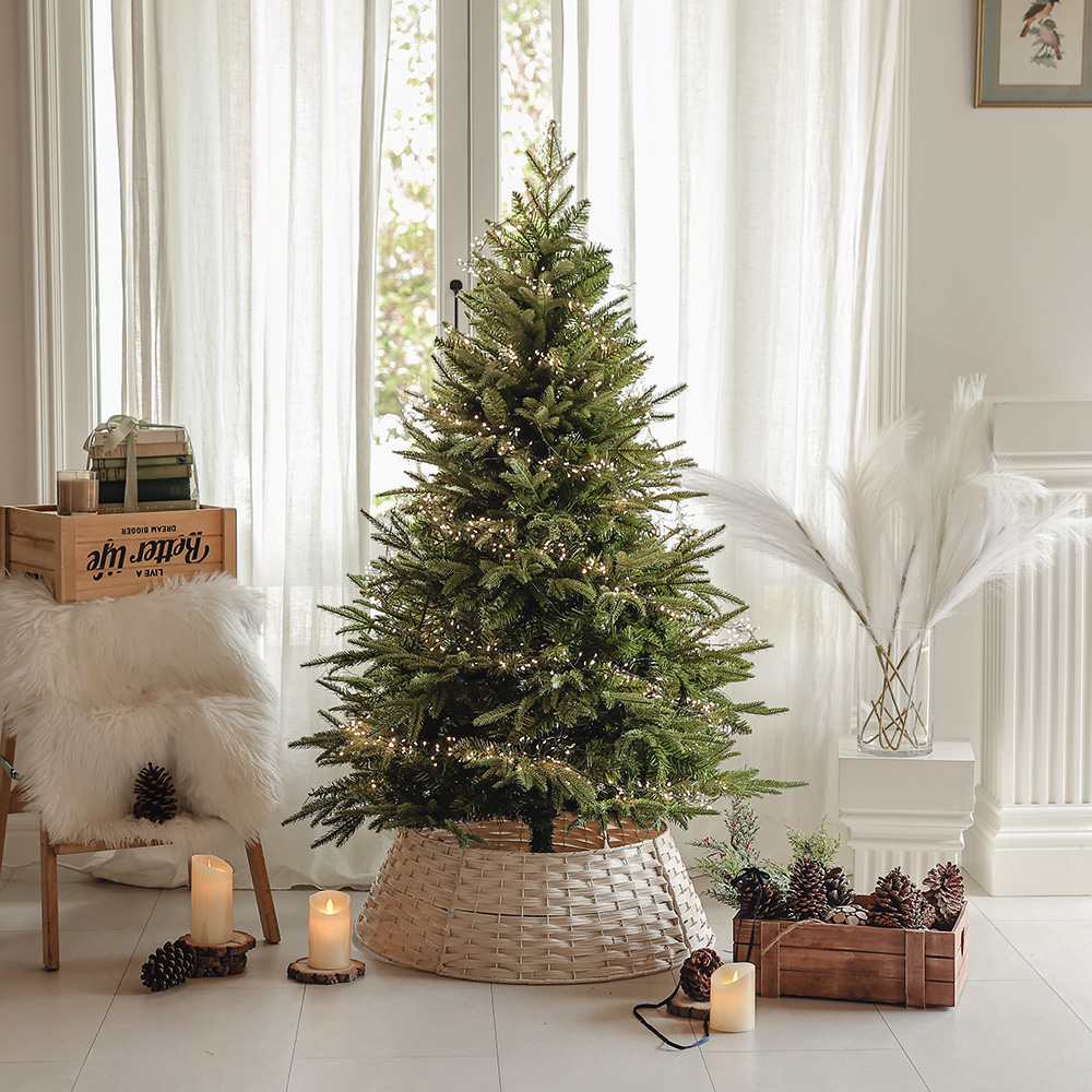 윈터스케치 크리스마스 트리 지네 전구 LED 5배 촘촘한 전구색 클러스터 1000구