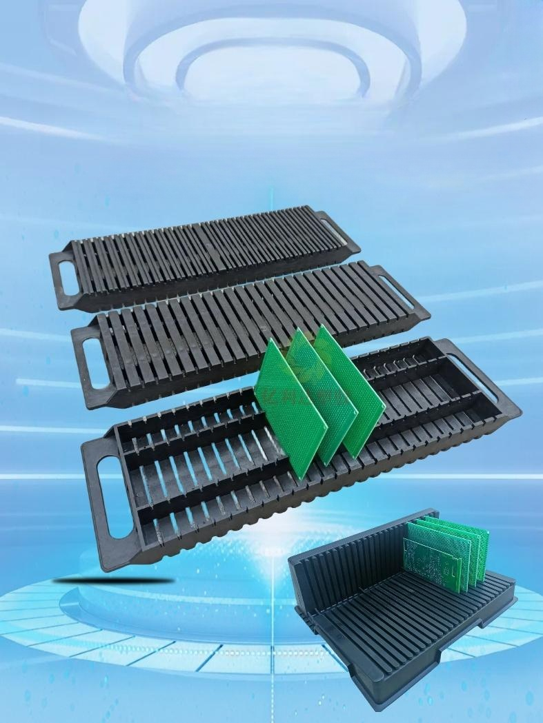 PCB 매거진 렉 기판 회전대 정리 회로판 부품 슬롯 보관함 정리대 수납 보관대 거치대 보강 스트립 480x140x35mm - 상품 이미지