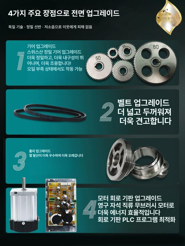 미니선반기계 조각기 목재 가공 부처 선반 머시닝 210V 600mm 900W 2+3 - 상세 이미지 3