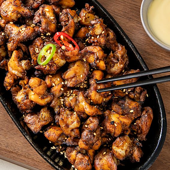형닭마켓 직화 닭오돌구이 닭연골 매콤 불맛 야식 250g 이미지 4