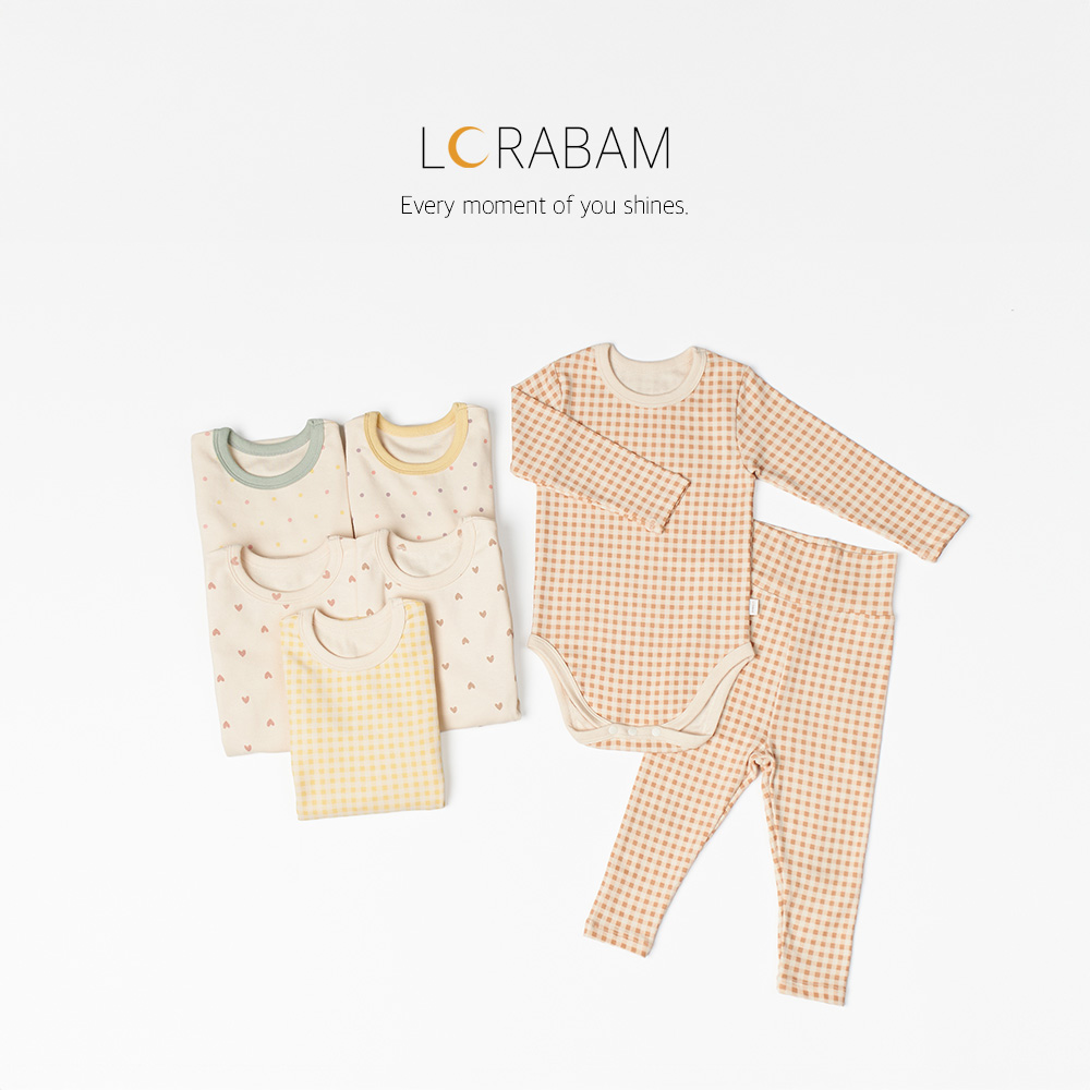 로라밤 릴리 슈트세트 신생아 아기 내복 50일 100일 돌 촬영 봄 가을 겨울