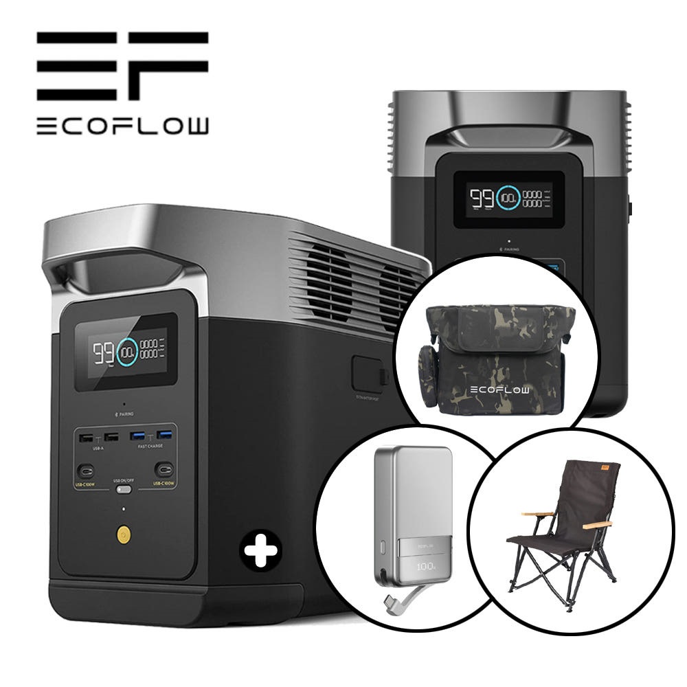 [사은품증정] 에코플로우 델타 2 인산철 배터리 캠핑 파워뱅크 올인원 AC 220V