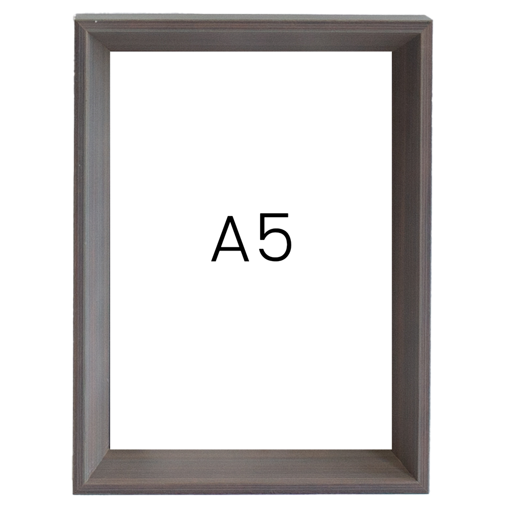 5mm트윈 원목액자 웨딩액자 그림 포스터 프레임 인테리어 A5 148x210mm, 그레이 - 메인 이미지