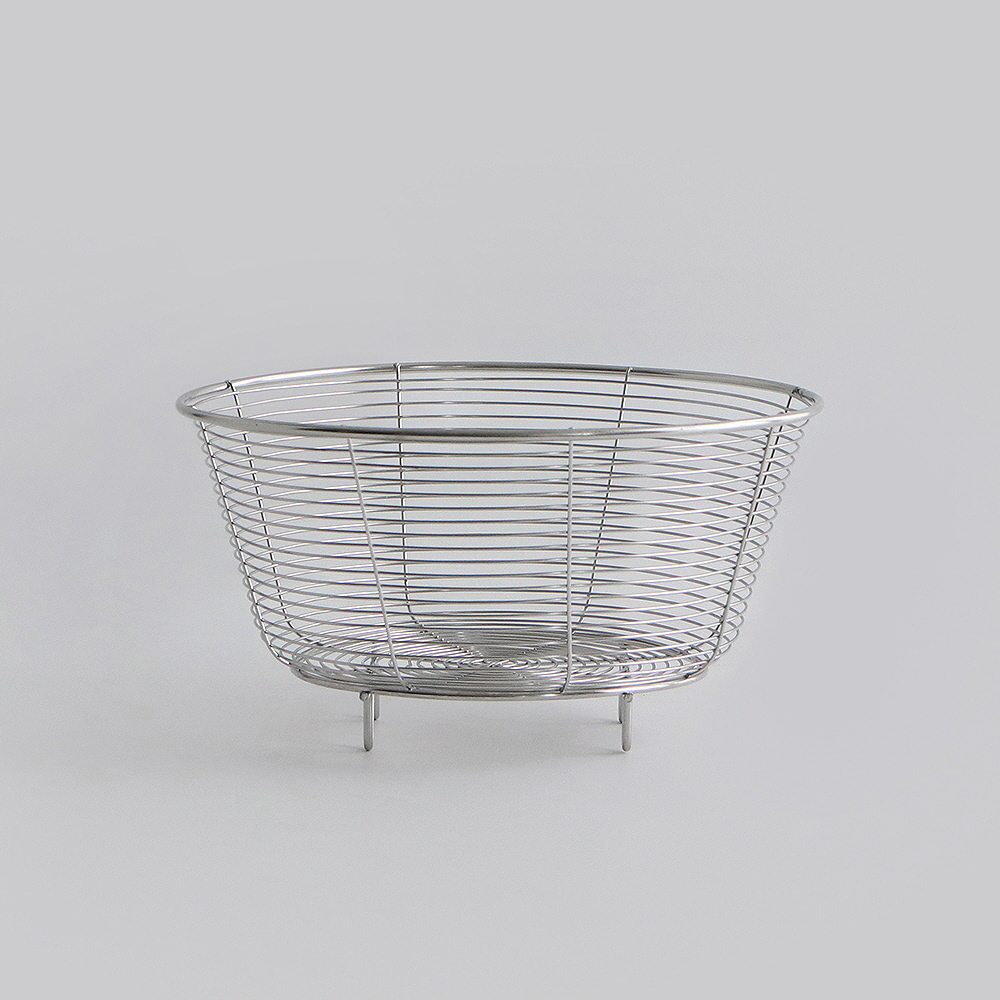 스텐 콜렌더 채반 소쿠리 물빠짐 체반 야채 과일 해산물 세척 건조 채망 바스켓 - 상세 이미지 5