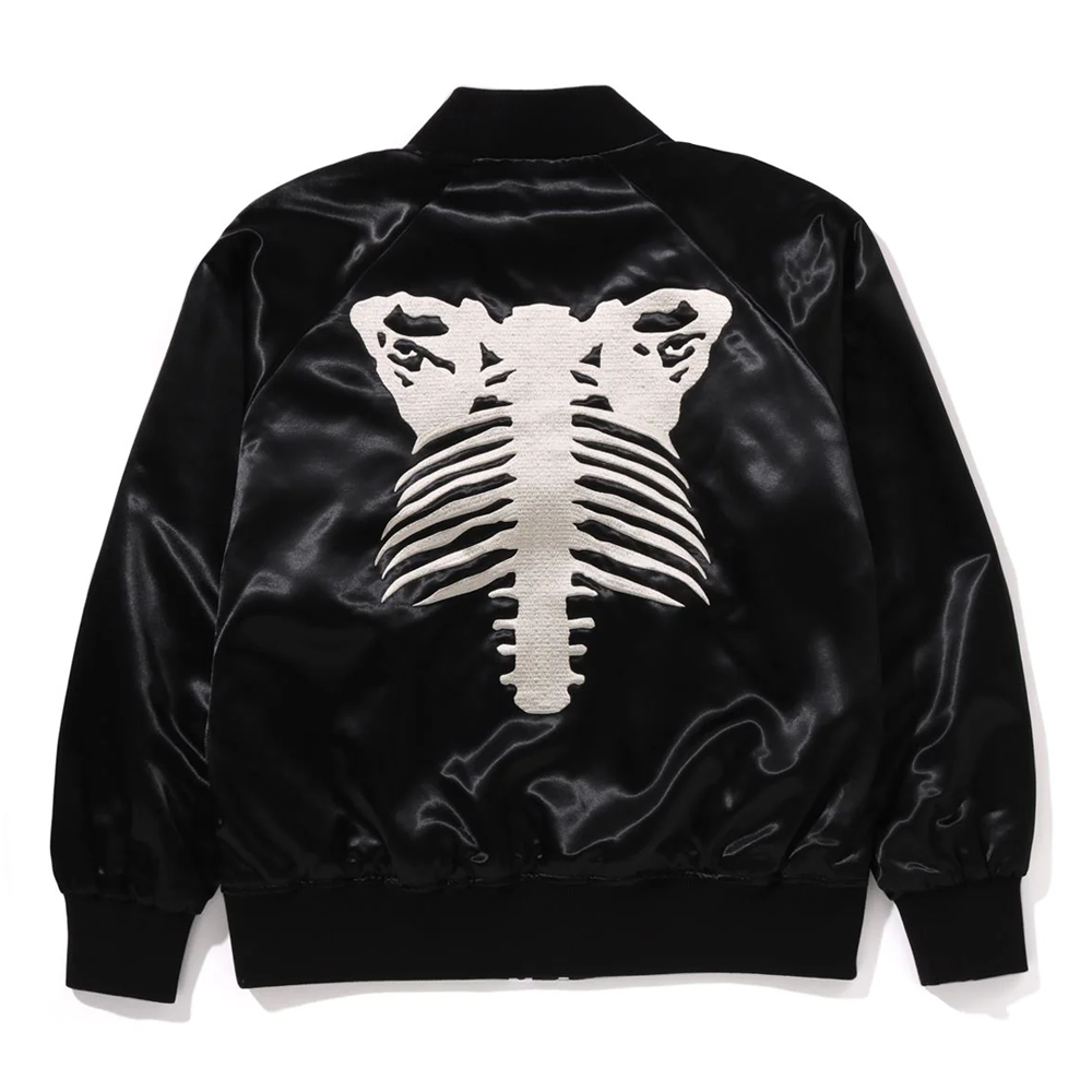 베이프 자켓 SKELETON LOGO SOUVENIR JACKET 1L80-140-322 - 상세 이미지 2