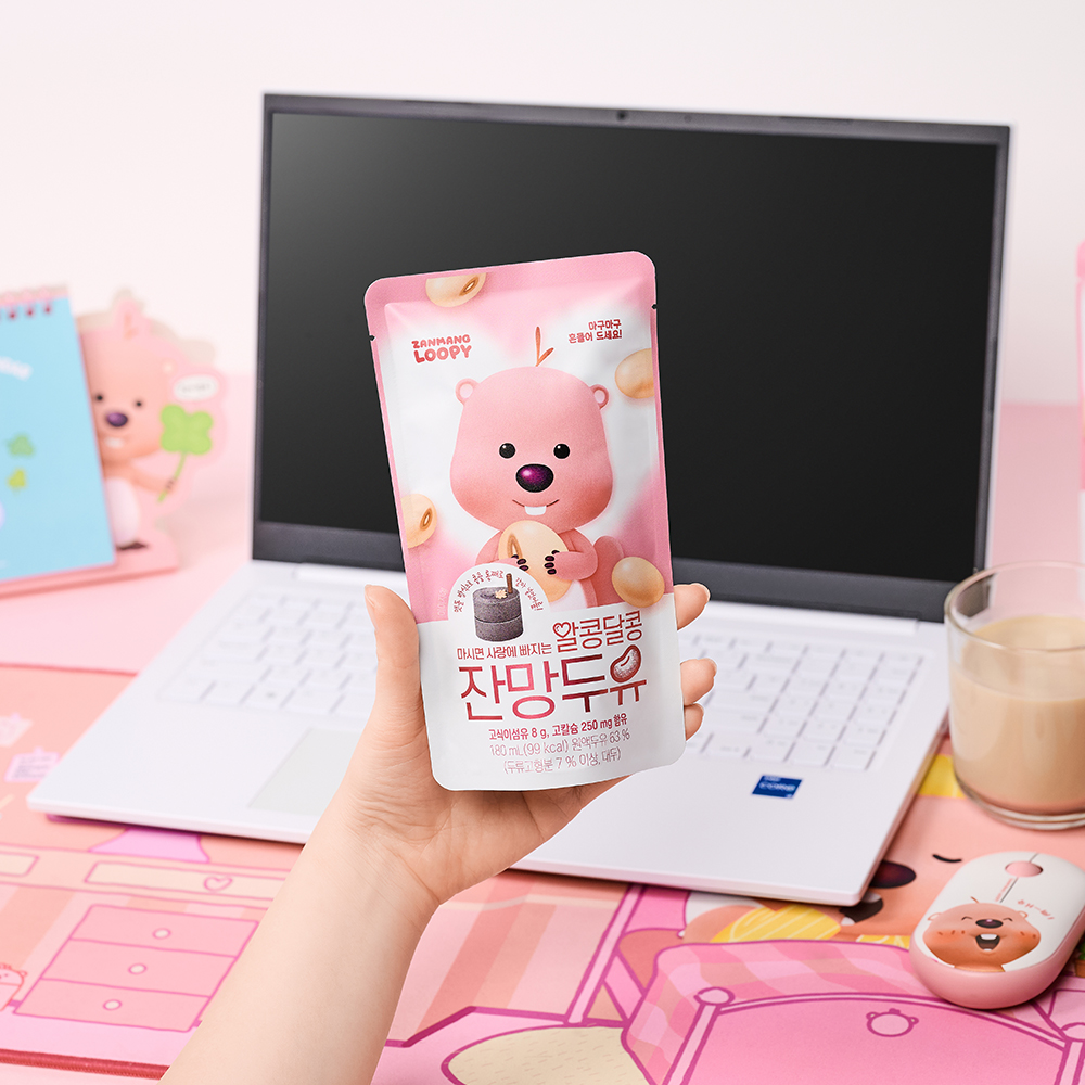 연두 잔망루피 알콩달콩 잔망두유 오리지널 180ml - 상세 이미지 4