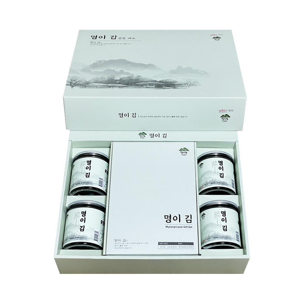 명이김 선물세트 명절 설 추석 선물세트 조미김 도시락김 캔 - 상세 이미지 2