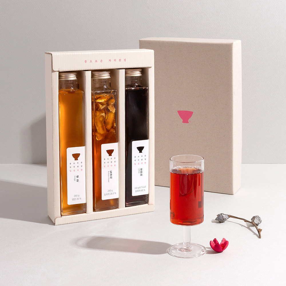 쌍계명차 프리미엄 미니청 3입세트(생강청 오미자청 쌍화진 외)