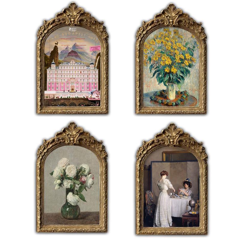 프랑스 엔틱 인테리어 소품 빈티지 명화 액자 탁상용 F-25 6인치 내부10x15cm 외부12x19 - 상세 이미지 2
