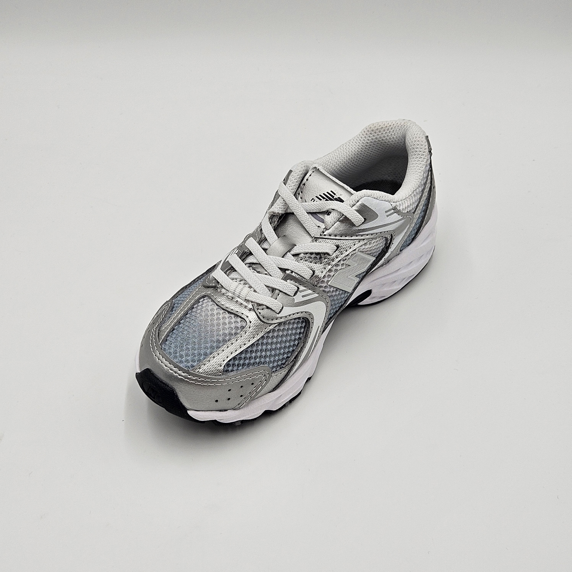 [국내매장판] 뉴발란스 키즈 운동화 벨크로 끈없는 찍찍이 밴딩 발볼넓은 WIDE 신발 실버블루(530), 160 - 상세 이미지 5