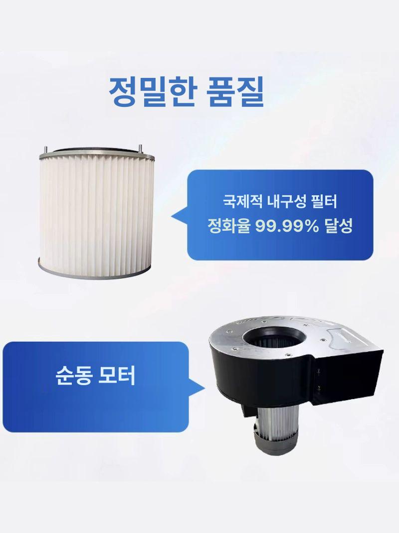 국소배기장치 납연 정화기 이동식 흡진기 유해가스 기제거기 싱글암 환풍기 집진기 단일 암 2.2KW 최고 - 상세 이미지 3