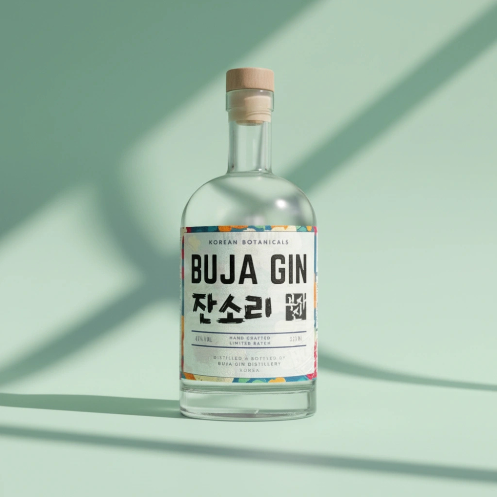 부자진 잔소리 44도 K-SOOL 진 MZ세대 전통 증류주 (BUJA GIN) 525ml, 1개 - 메인 이미지