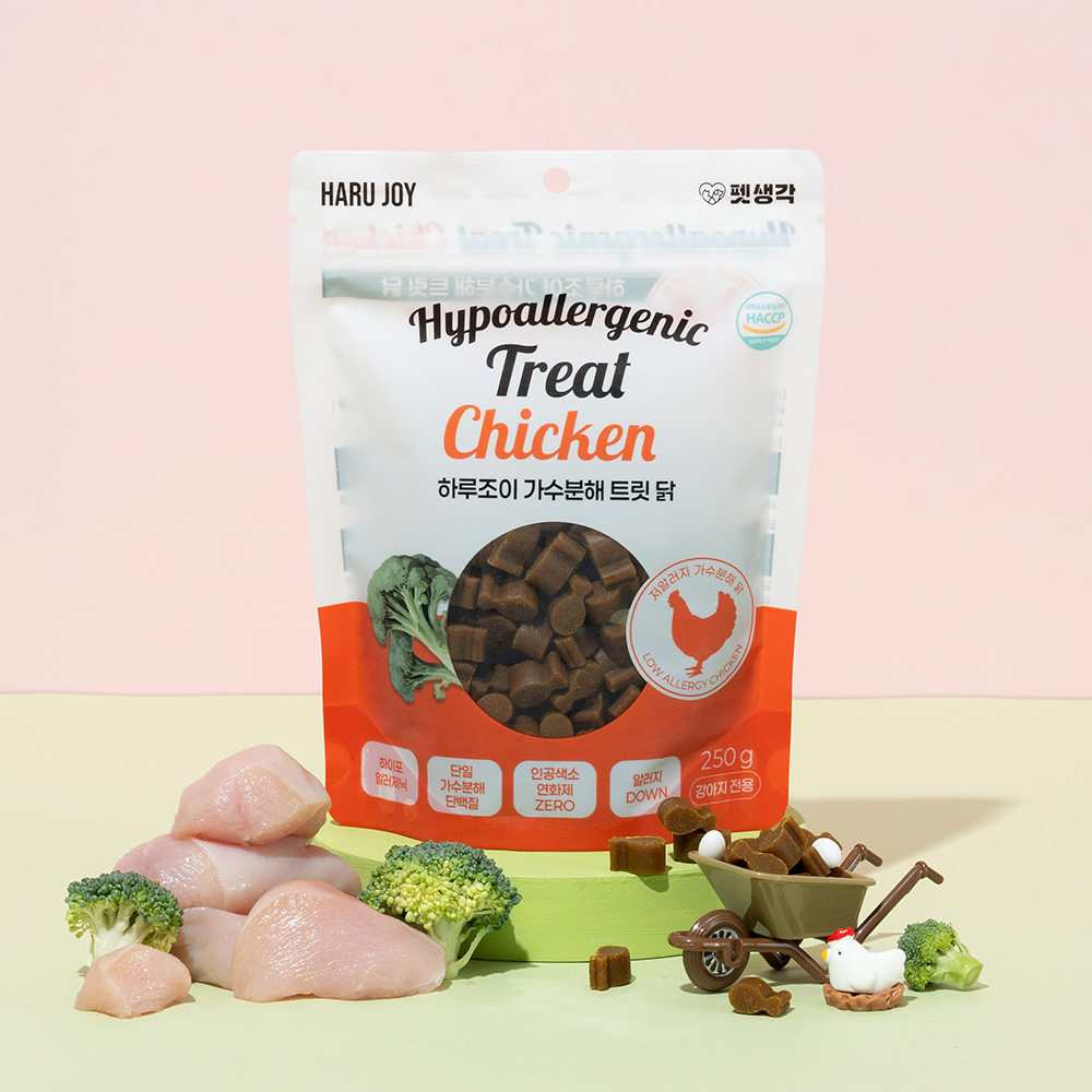 펫생각 닭 가수분해 강아지 간식 미니트릿 저알러지 노즈워크 다이어트 훈련 250g, 1개