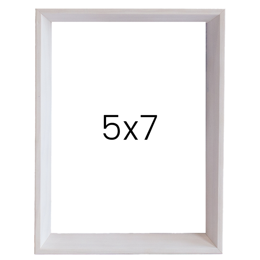 5mm트윈 나무액자 사진액자 웨딩 포토테이블 인화 탁상 소형 5x7 127x177mm, 화이트 - 메인 이미지