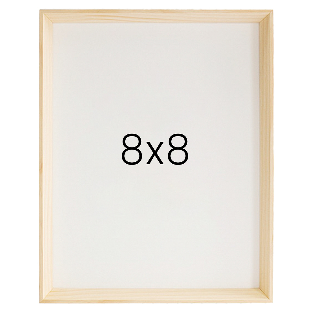 5mm트윈 나무액자 사진액자 웨딩 포토테이블 인화 탁상 소형 8x8 203x203mm, 내츄럴 - 메인 이미지