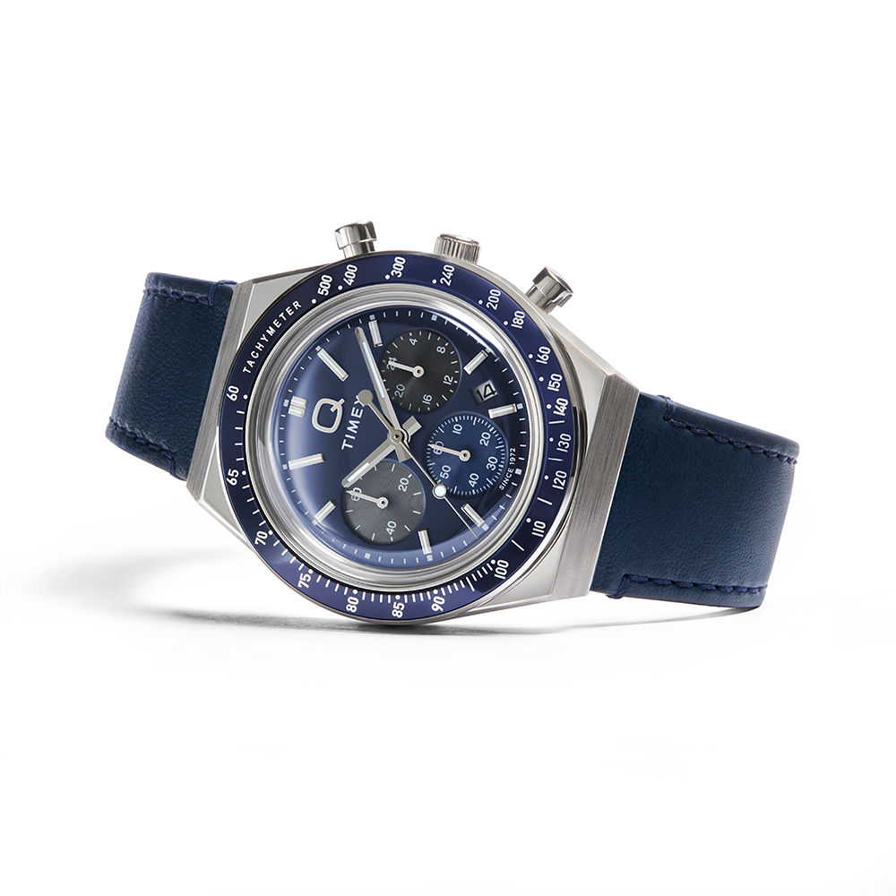 타이맥스 Q TIMEX 크로노그래프 블루다이얼 손목시계 40mm TW2Y36100 이미지 6