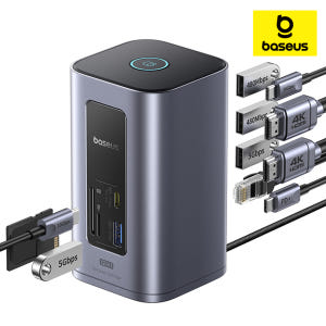 베이스어스 도킹스테이션 USB 허브 노트북 멀티 포트 C타입 12포트 스... 개봉기 | 실사용 후기 - 상품 이미지 1