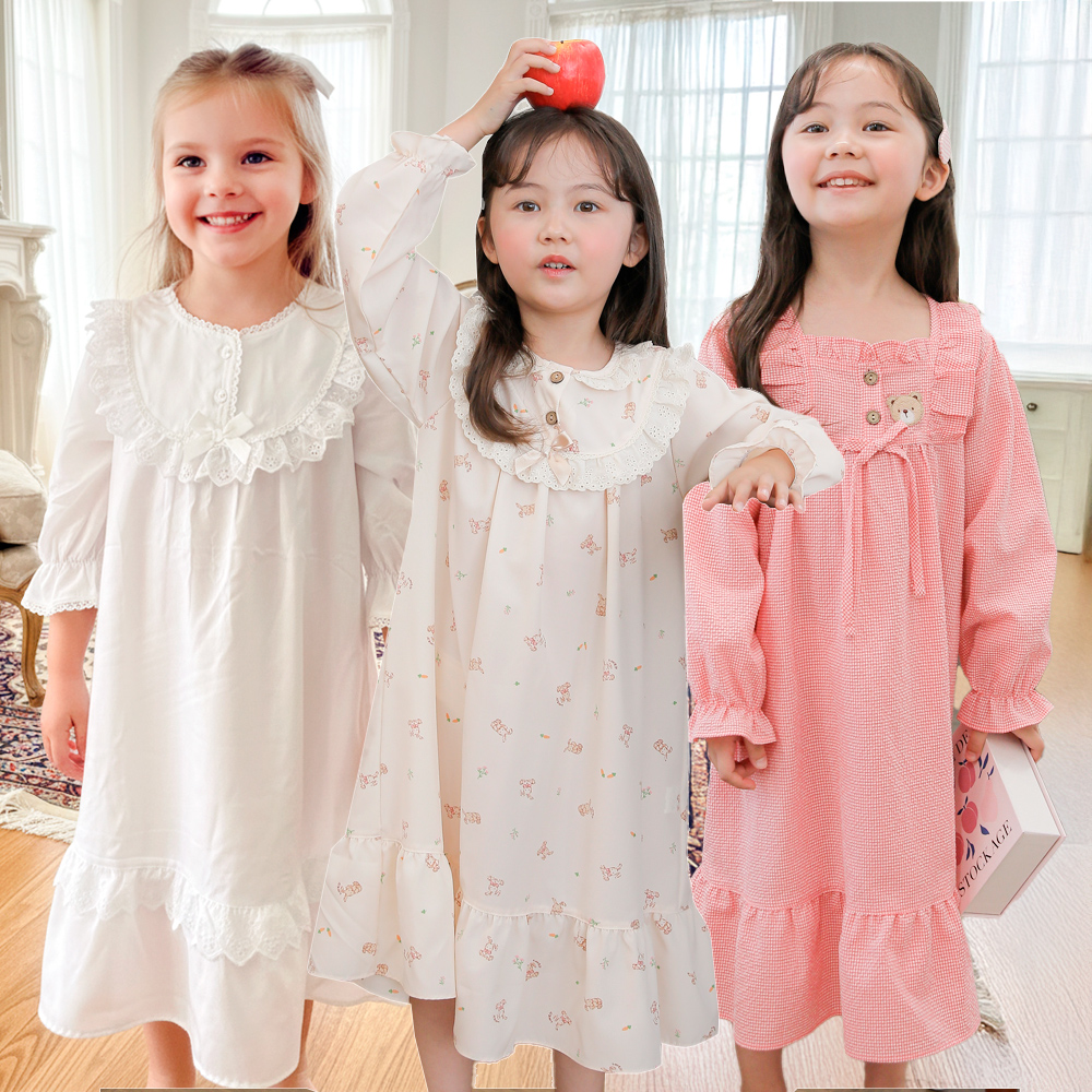 여아 잠옷 유아 원피스 잠옷 주니어 어린이 파자마 키즈 초등