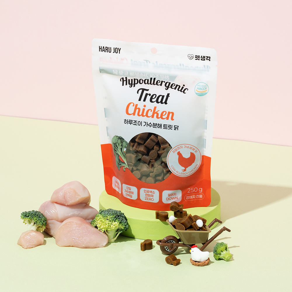 펫생각 닭 가수분해 강아지 간식 미니트릿 저알러지 노즈워크 다이어트 훈련 250g, 1개