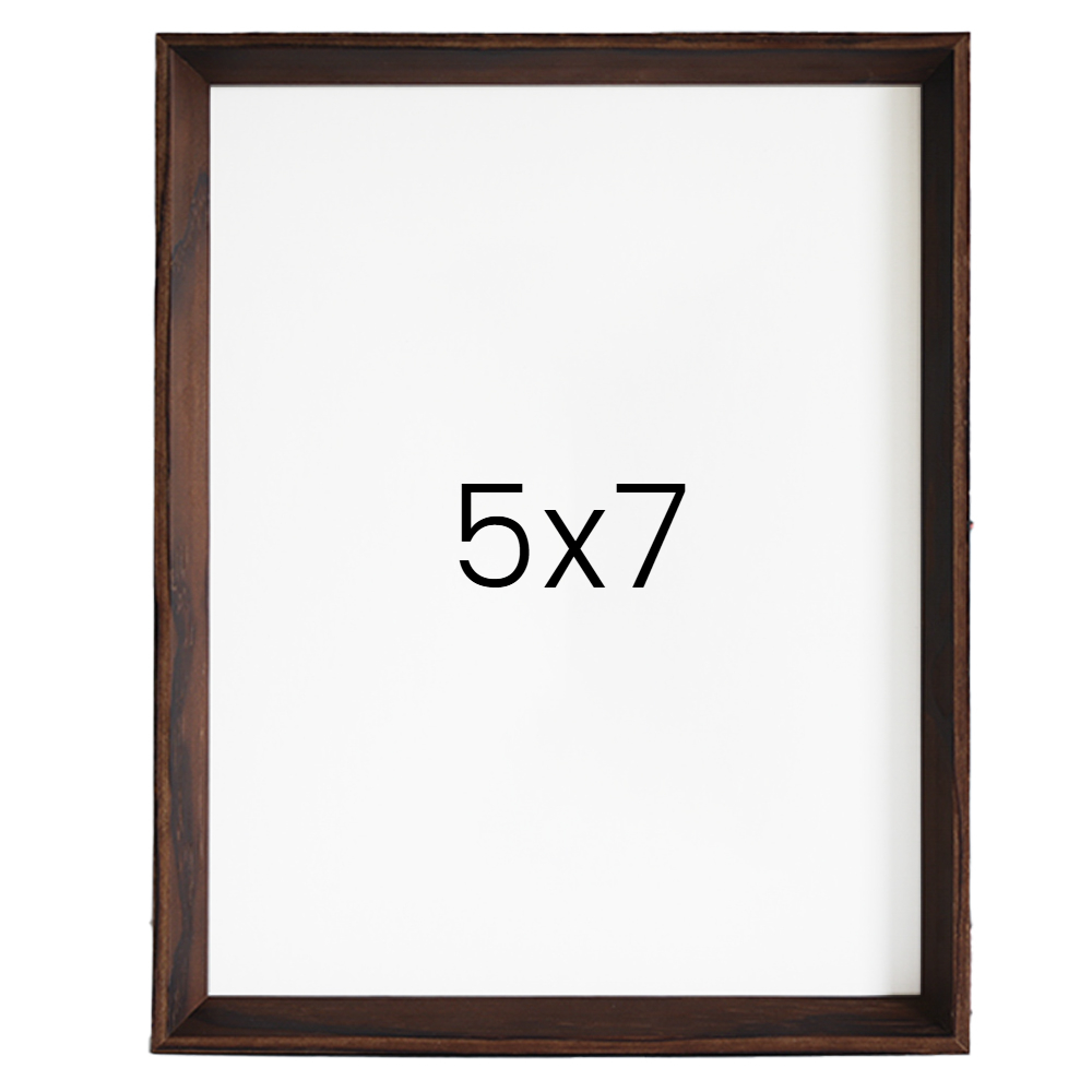 5mm트윈 나무액자 사진액자 웨딩 포토테이블 인화 탁상 소형 5x7 127x177mm, 버닝 - 메인 이미지