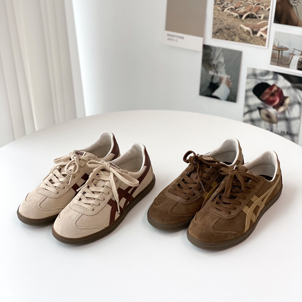 오니츠카타이거 토쿠텐 베이지 카키 브라운