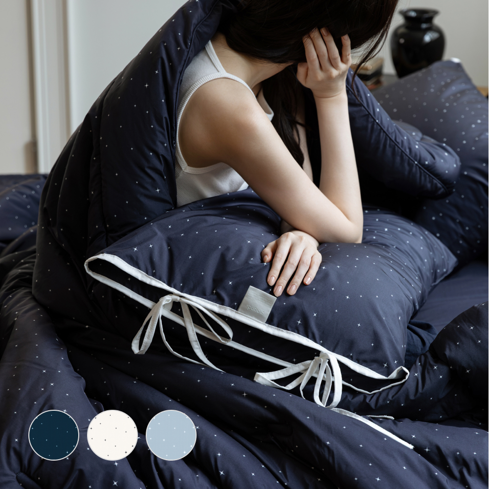 슬라운드 알러메디 스태리 알러지케어 먼지없는 사계절 겨울 리본 차렵이불 SS