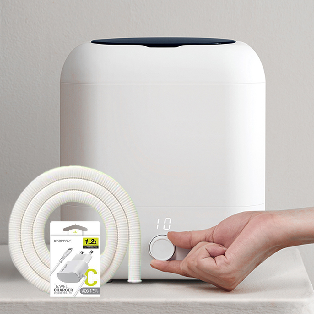 [풀세트]베러댄 무선 미니 세탁기+연장호스+전용충전기/출장 여행 속옷 양말 손세탁빨래전용