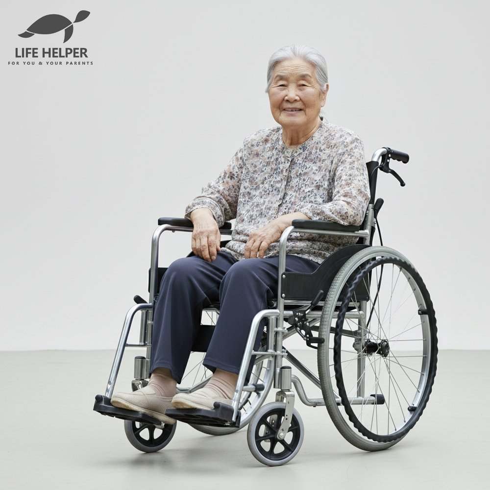 A1-1 휠체어 발판분리 접이식 수동 알루미늄 경량 가벼운 가정용 병원 ( 대여 아님 ) - 상세 이미지 2