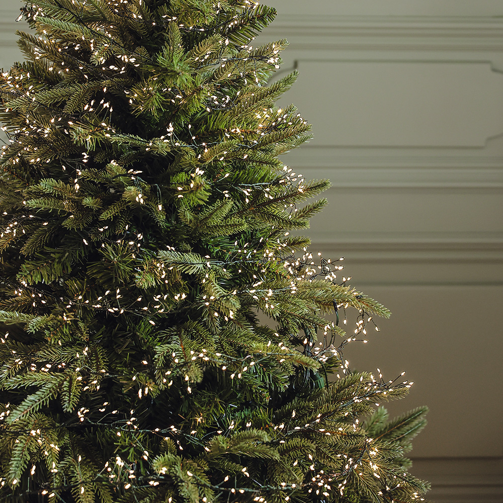 윈터스케치 크리스마스 트리 지네 전구 LED 5배 촘촘한 전구색 클러스터 1000구