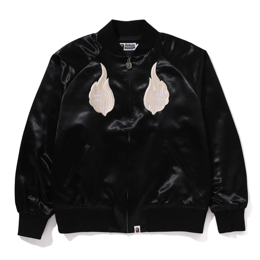베이프 자켓 SKELETON LOGO SOUVENIR JACKET 1L80-140-322 - 메인 이미지