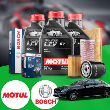 자체제작 벤츠 E300 W212 (M276) 가솔린 모튤 LCV 에코 5w30 C2 C3 엔진오일필터세트 7L iter