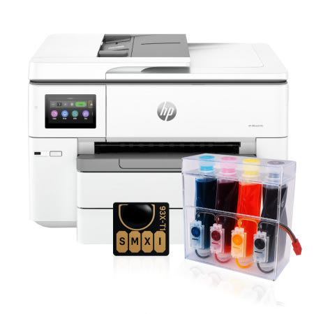 HP 9730 무칩 + 무한잉크 2000ml /잉크 대용량/ A3복합기 7740 후속모델
