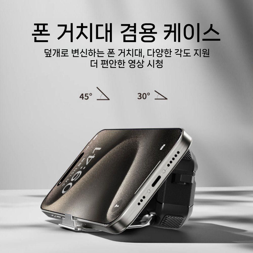 에어팟 프로3 케이스 메탈 버클 스마트폰 거치대 후크고리 하드 커버 - 상세 이미지 4