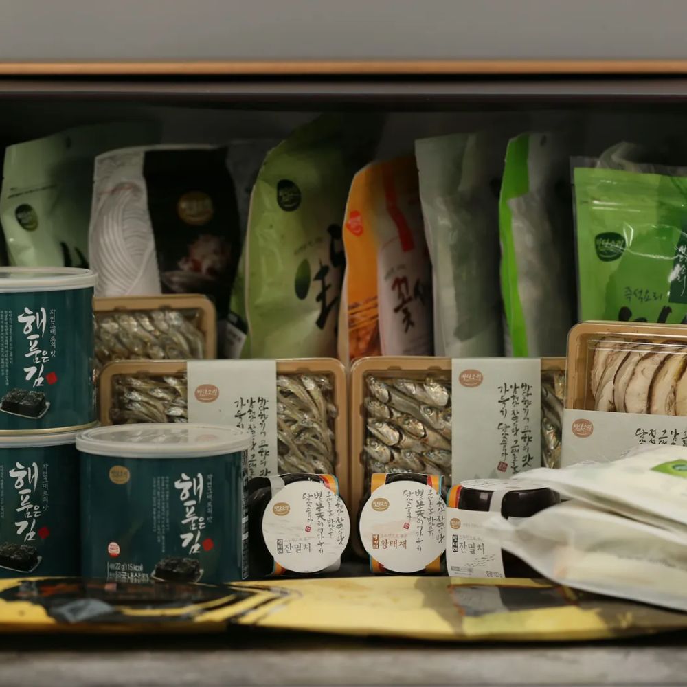 바다소리 다모은1호 프리미엄 선물세트 (2단 구성+전용 부직포 가방) 곱창돌김 남해멸치 - 상세 이미지 2