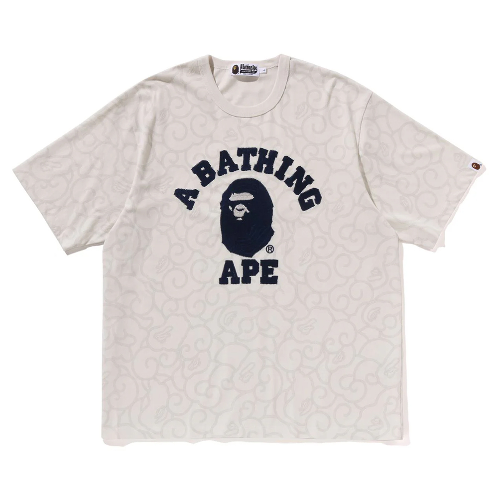 베이프 반팔티 WASHED CLOUD CAMO COLLEGE RELAXED FIT TEE 1L80-109-307 - 상품 이미지