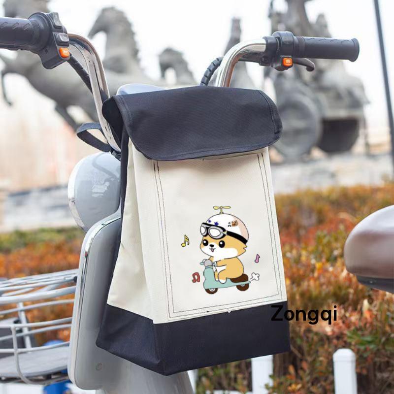 스쿠터 핸들가방 전기자전거 오토바이가방 헬멧 보관 흑백 스쿠터베어 헬멧 수납 가능