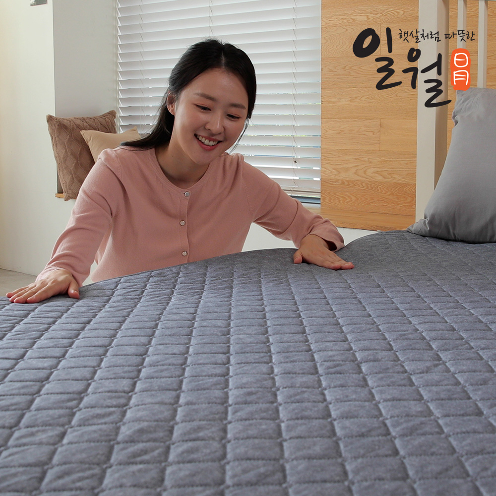 일월 전기매트 블랙오닉스 초절전형 워셔블 탄소 카본매트 전기장판 싱글