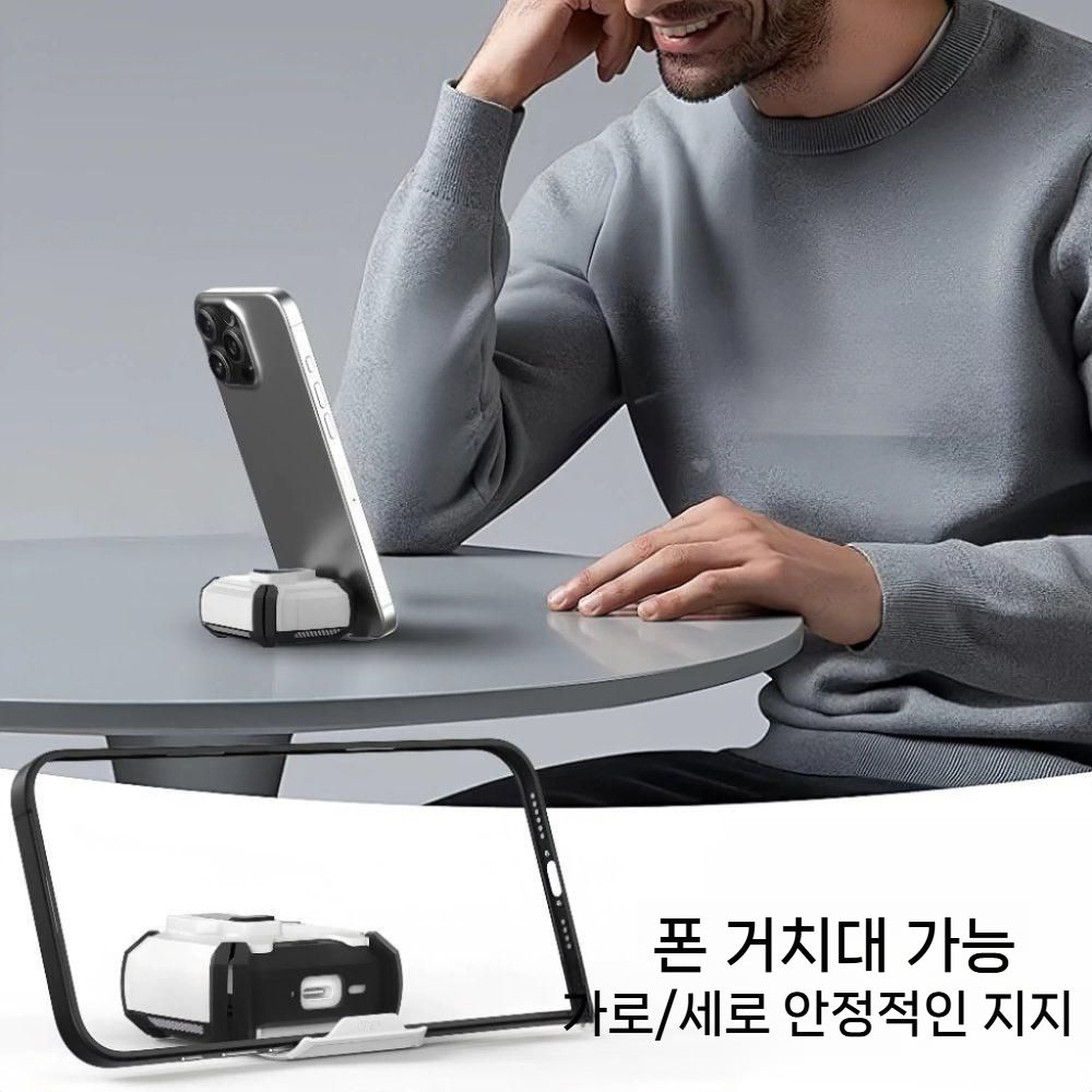 에어팟 프로3 케이스 스마트폰 거치대 분실 방지 버클 맥세이프 자석 충전 커버 - 상세 이미지 3