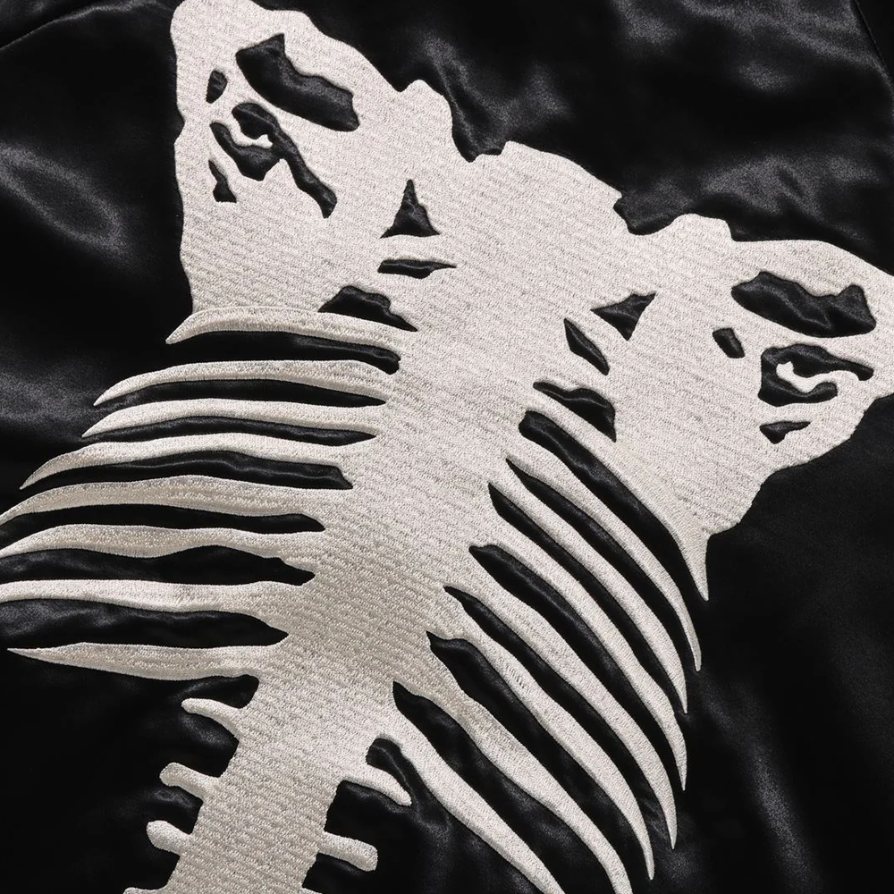 베이프 자켓 SKELETON LOGO SOUVENIR JACKET 1L80-140-322 - 상세 이미지 4