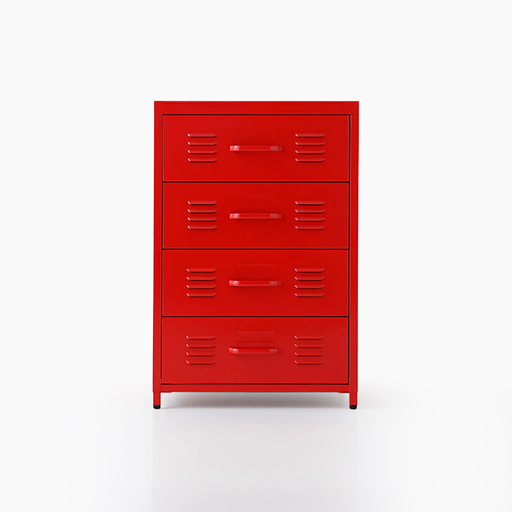 MKB 캐비넷 수납장 550820 550x500x820mm, 4단, 레드 6576.3169 - 메인 이미지