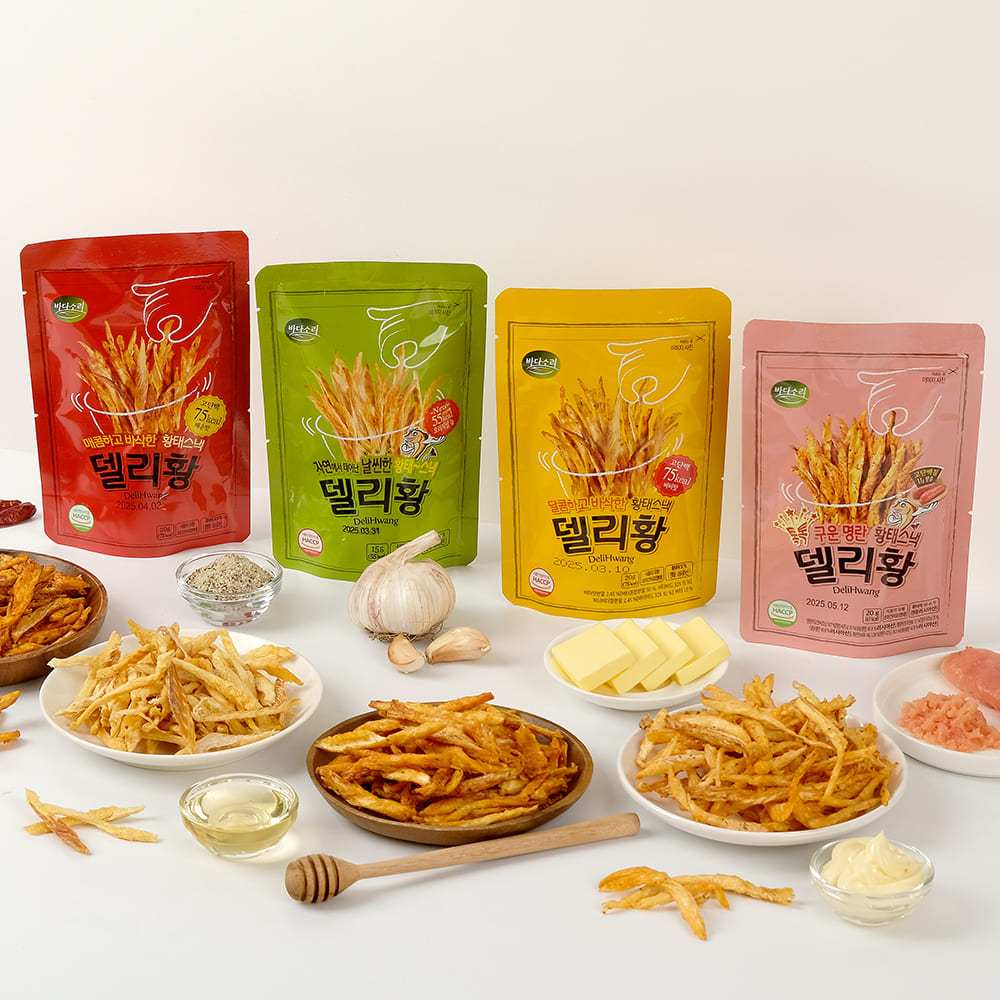 바다소리 델리황 황태포 올리브영 간식 단백질 황태과자 (4종) - 메인 이미지