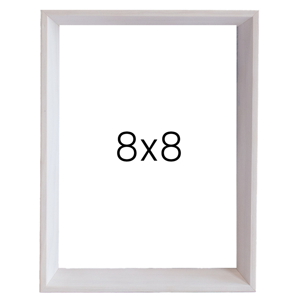5mm트윈 나무액자 사진액자 웨딩 포토테이블 인화 탁상 소형 8x8 203x203mm, 화이트 - 메인 이미지