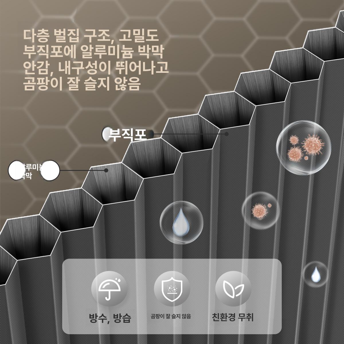 무타공 욕실 파티션 접이식 방수 샤워 가림막 강력자석형프리미엄그레이물막이포함 160-200cm 210cm A - 상세 이미지 4