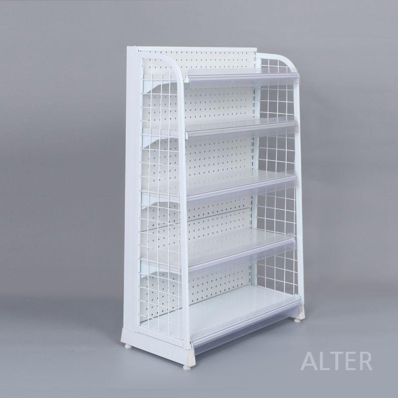 행사 매대 선반 약국 간식 마트 이동식 가판대 수납장 흰색 100x30x80cm (5층) - 상세 이미지 3
